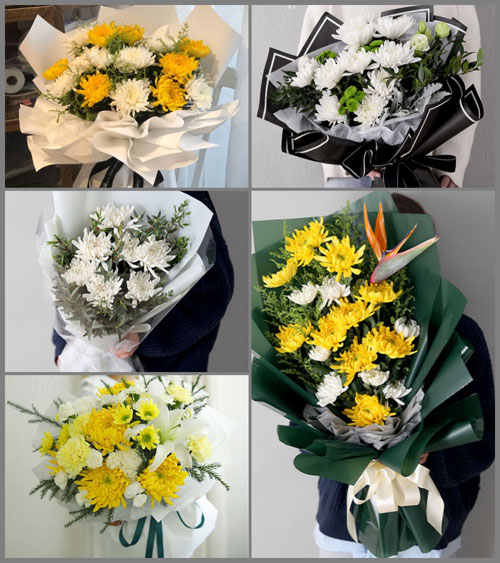 广东揭阳市揭西县龙潭镇白事花束代送